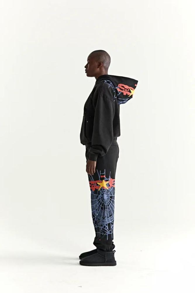 1:1 quality version 27998677 Gray Mesh Printed Hoodie & Pants Set