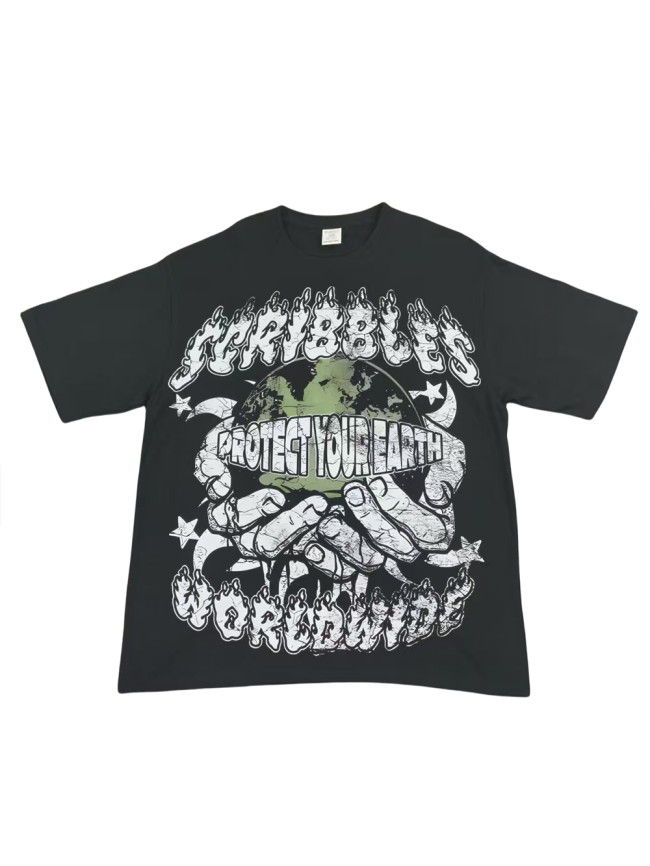 [buy more save more]27999177 Protect the Earth Printed Tee