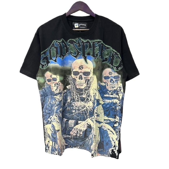 27999122 Skeleton Marine Print Tee 2 colors
