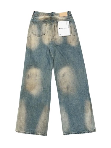 1:1 quality version 28000295 Colorful Diamonds Washed Wide Leg Jeans