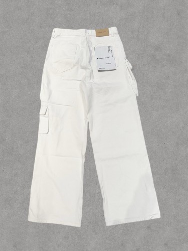 1:1 quality version 28000250 Pure White Wide Leg Jeans