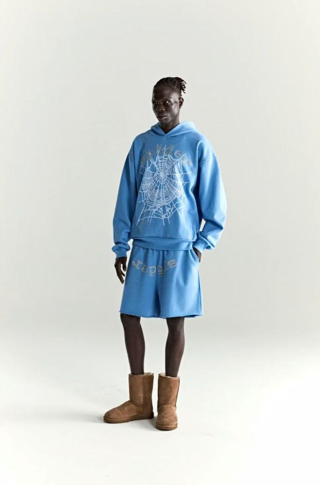 [Big & Tall for weights up to 220 lbs]1:1 quality version 28018634 Gray Monogrammed Hoodie & Shorts Set