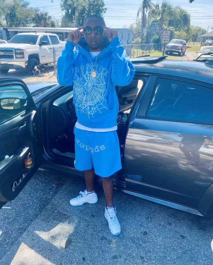 [Big & Tall for weights up to 220 lbs]1:1 quality version 28018634 Gray Monogrammed Hoodie & Shorts Set