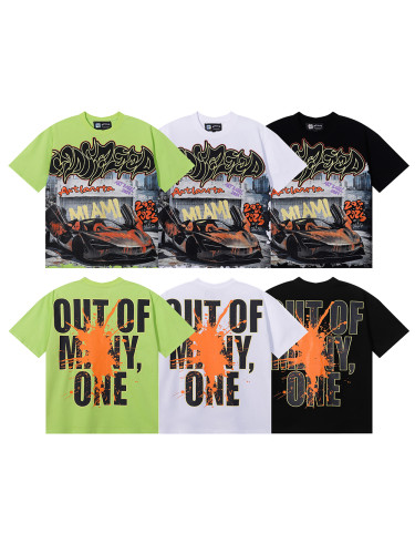 28018626 Atlanta Limited Supercar Ink Splash Print Tee 3 colors
