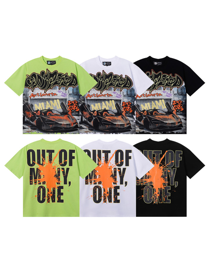 28018626 Atlanta Limited Supercar Ink Splash Print Tee 3 colors