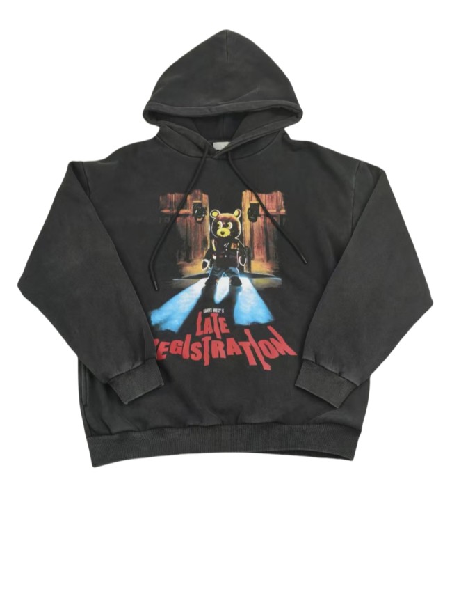 [buy more save more]28018673 Bear Print Hoodie