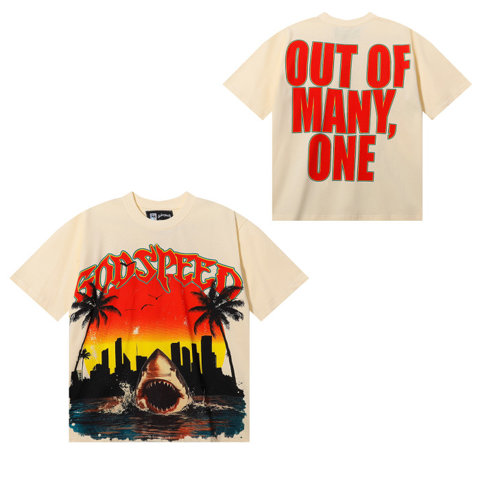 28018619 City Sunset Shark Coconut Print Tee 3 colors
