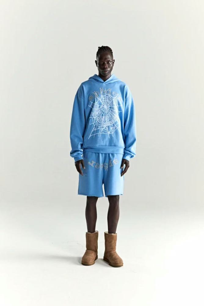 [Big & Tall for weights up to 220 lbs]1:1 quality version 28018634 Gray Monogrammed Hoodie & Shorts Set