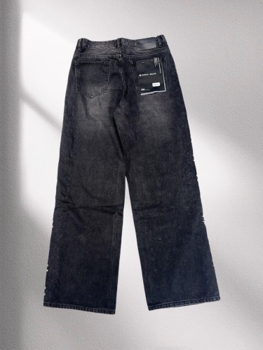 1:1 quality version 28019948 Side Beaded Wide Leg Jeans