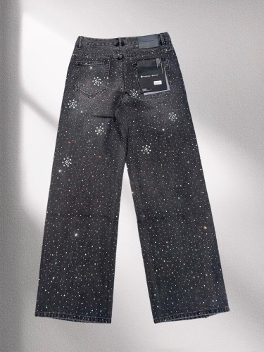 1:1 quality version 28019951 Diamond Flower Wide Leg Jeans