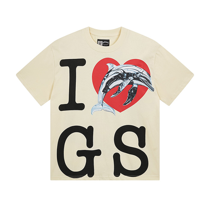 28021825 Dolphin Large Letter Love Print Tee 2 colors