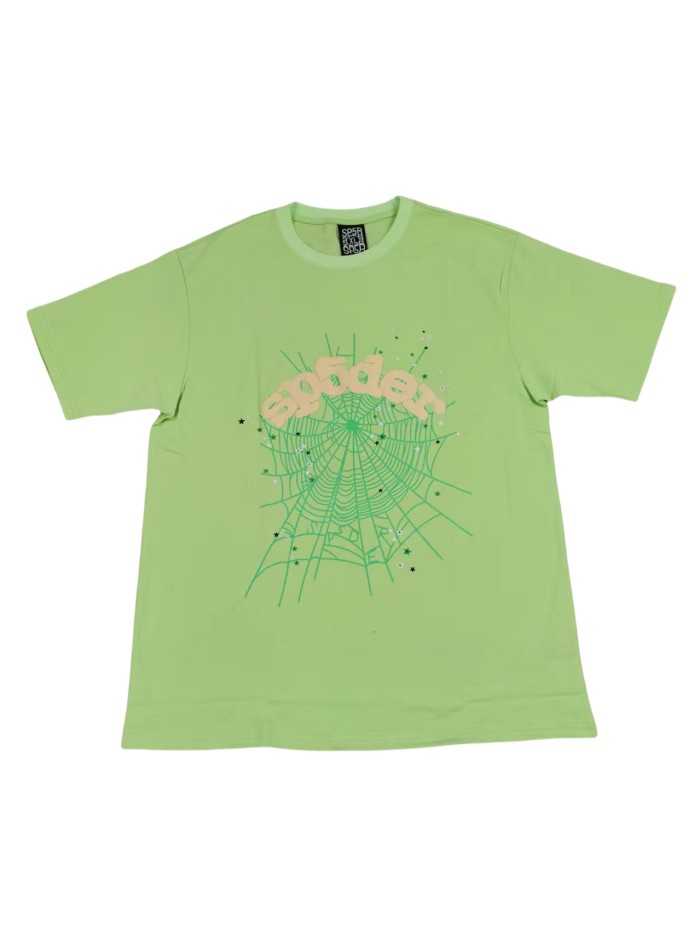 Classic Foam Letter Spider Web Print Tee 5 colors