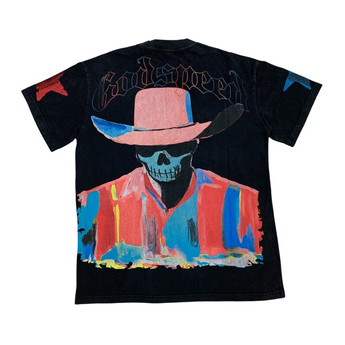 28021814 Pastel Cowboy Letter Print Tee 2 colors