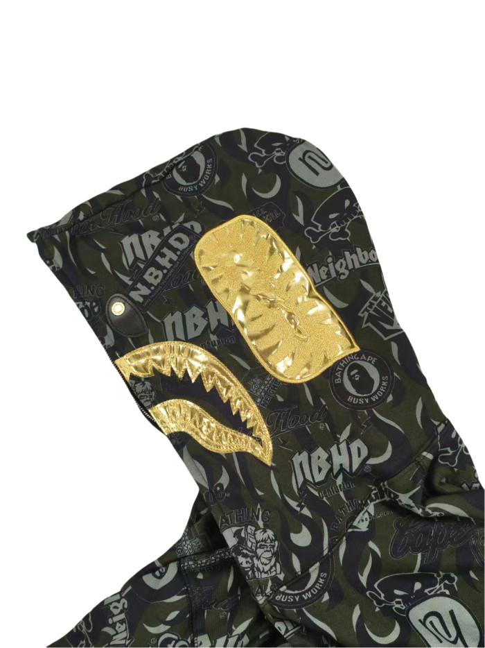 [buy more save more] 28022278 Gold Shark Hoodie