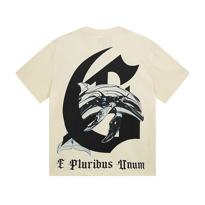 28021825 Dolphin Large Letter Love Print Tee 2 colors