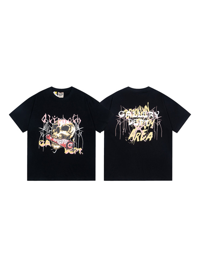28021799 Graffiti Letter Skull Brush Print Tee