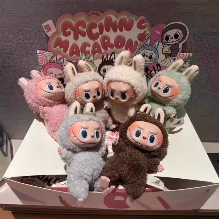 28023353 Macaron Series LABBUBU Plush Doll Pendant 12 colors