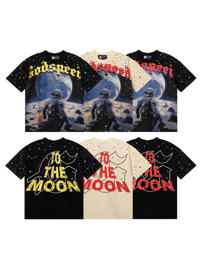 28026402 Astronaut Full Star Print Tee 3 colors