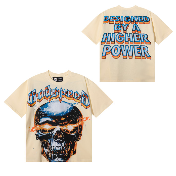 28026515 Star Shock Skull Print Tee 2 colors