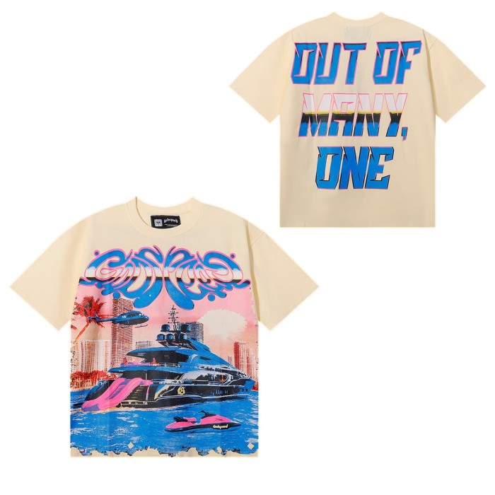 28026399 Luxury Cruise Ship Printed Tee 3 colors