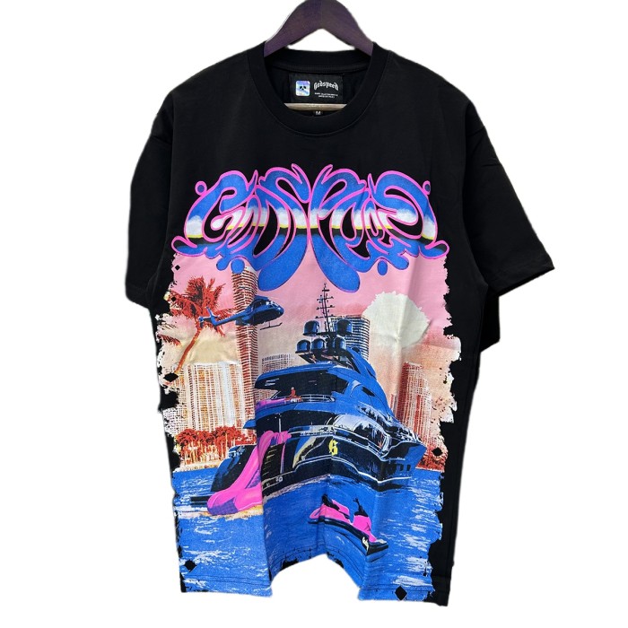 28026399 Luxury Cruise Ship Printed Tee 3 colors