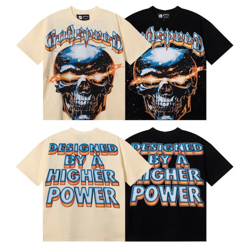 28026515 Star Shock Skull Print Tee 2 colors