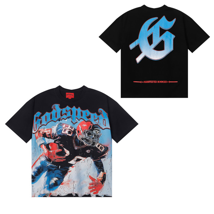 28026392 Rugby Player Print Tee 2 colors