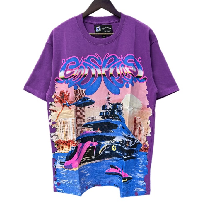 28026399 Luxury Cruise Ship Printed Tee 3 colors