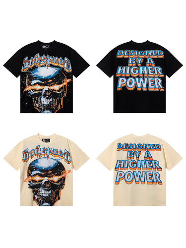 28026515 Star Shock Skull Print Tee 2 colors