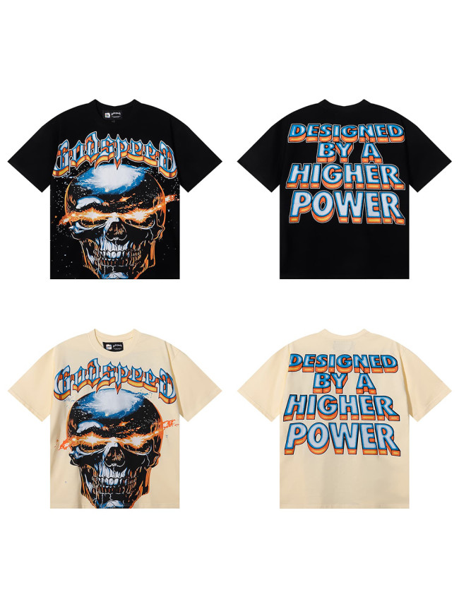 28026515 Star Shock Skull Print Tee 2 colors