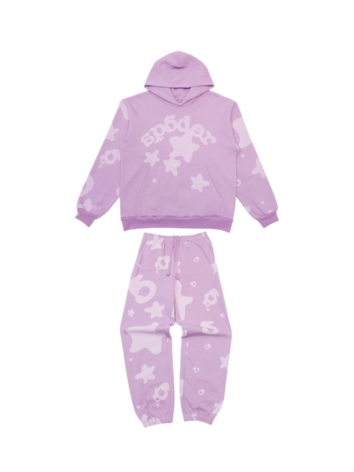 1:1 quality version 28030596 Big Star Taro Purple Hoodie & Pants Set
