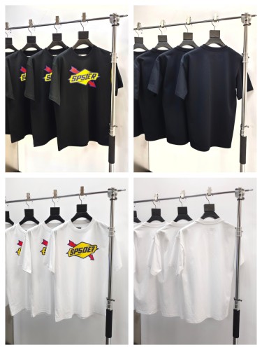 1:1 quality version 27958406 Yellow Balloon Red Arrow Print Tee 2 colors