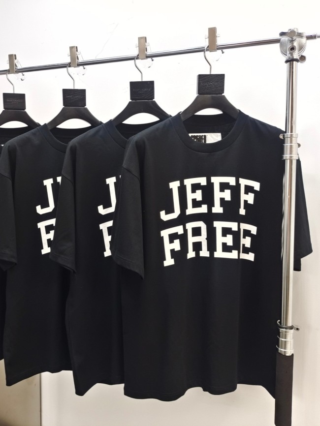 1:1 quality version 28030624 White JEFF Letter Print Tee
