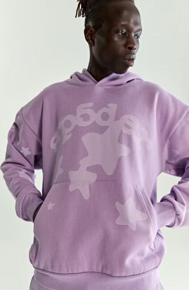 [50% Off]1:1 quality version 28030596 Big Star Taro Purple/Blue Hoodie & Pants Set 2 colors