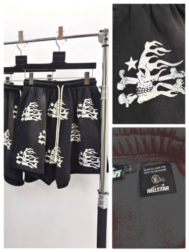 1:1 quality version 28062066 Skull Ghostface Print Shorts with NFC tag