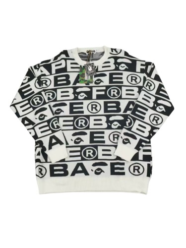[buy more save more] 28063314 All-over Printed Letter Crew Neck Sweatshirt