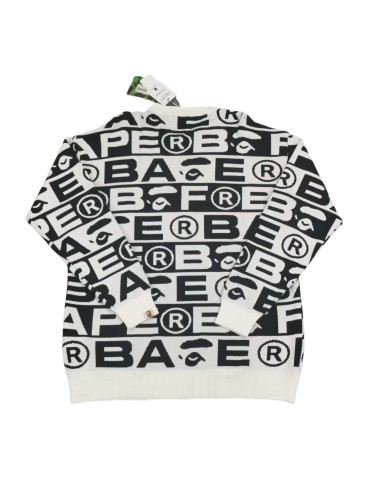 [buy more save more] 28063314 All-over Printed Letter Crew Neck Sweatshirt