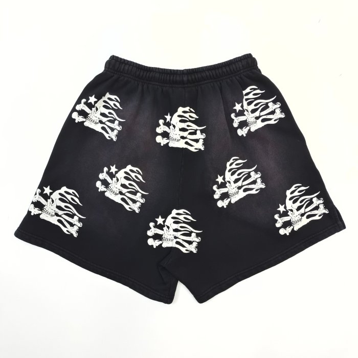 1:1 quality version 28062066 Skull Ghostface Print Shorts with NFC tag