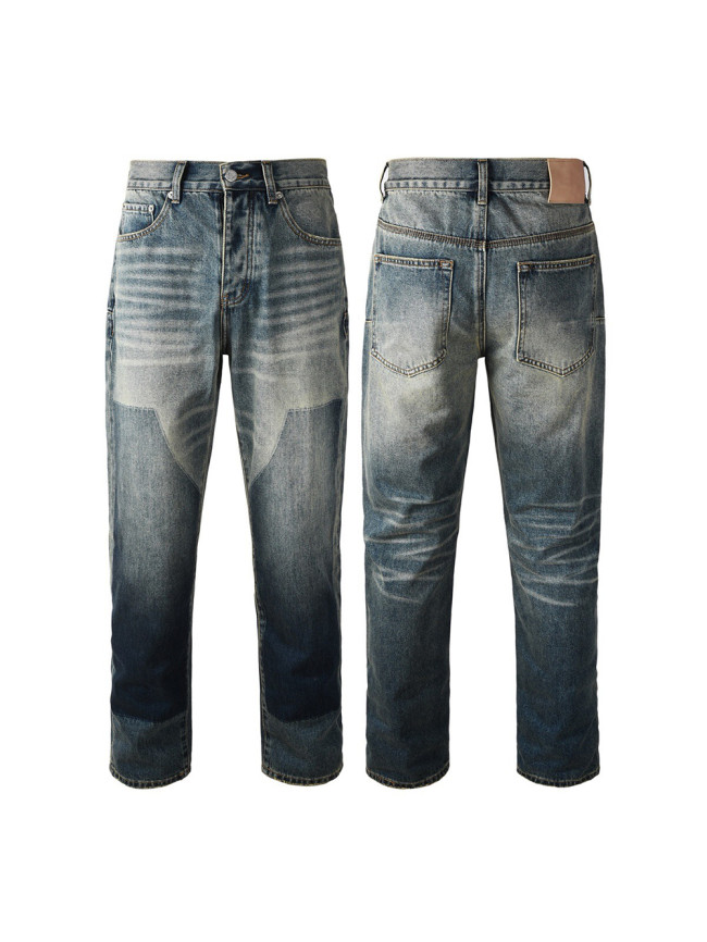1:1 quality version 28086816 Gradient color clash jeans