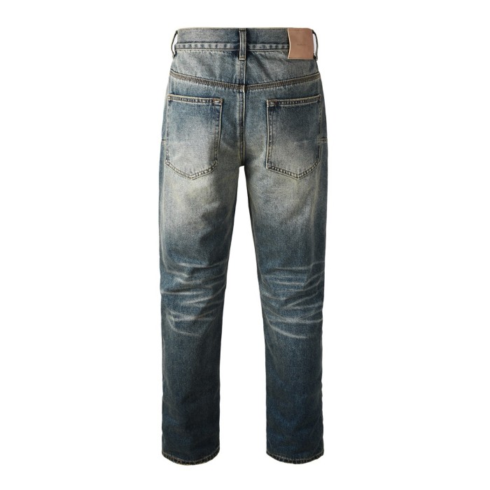 1:1 quality version 28086816 Gradient color clash jeans