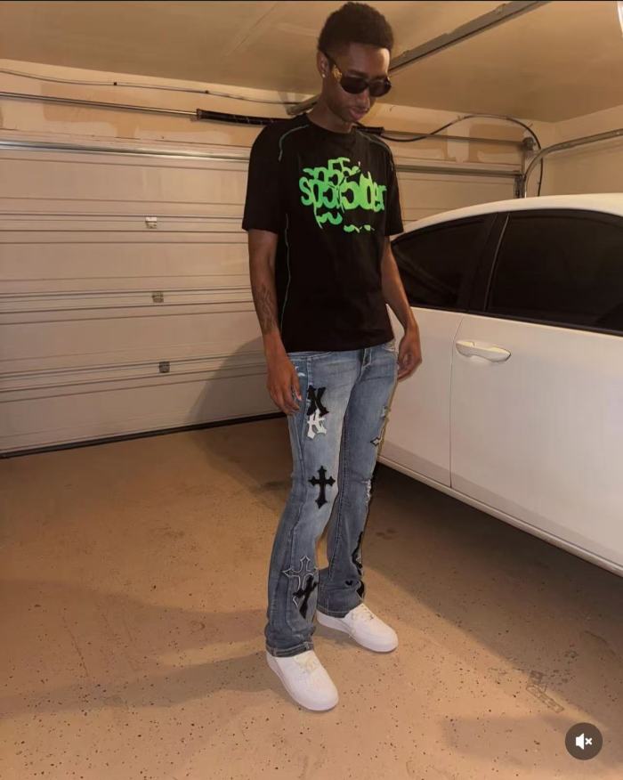 1:1 quality version 28086783 Green Letter Print Tee