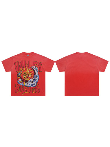 28093481 Sun & Moon Printed Washed Version Tee
