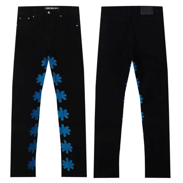 [buy more save more]1:1 quality version Heavy duty embroidered logo micro jeans 10 colors