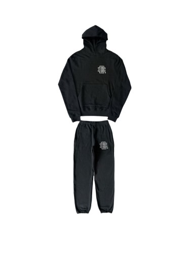 1:1 quality version 28097297 Black and White Logo Print Hoodie & Pants Set