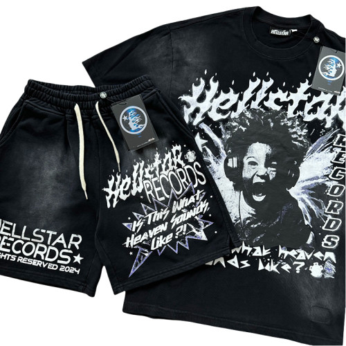28113692 Sounds of Heaven Little Boy Printed Washed Version Tee & Shorts Set