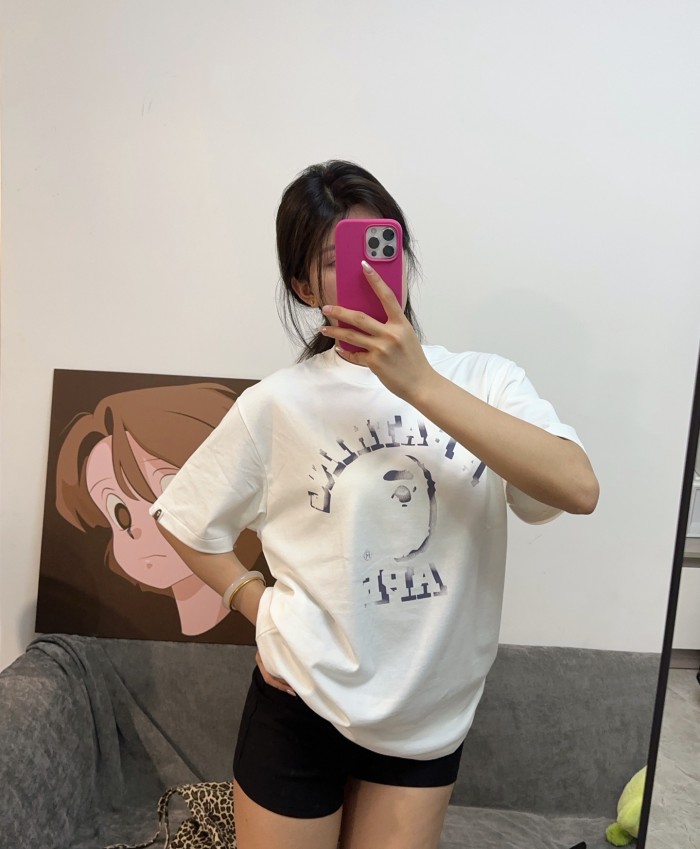 1:1 quality version 28113827 Spray Paint Pattern Print Tee 2 colors