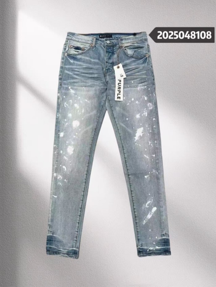 1:1 quality version 28113850 Light Blue White Dot Jeans