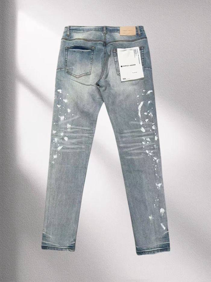 1:1 quality version 28113850 Light Blue White Dot Jeans