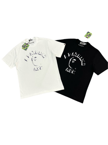 1:1 quality version 28113827 Spray Paint Pattern Print Tee 2 colors
