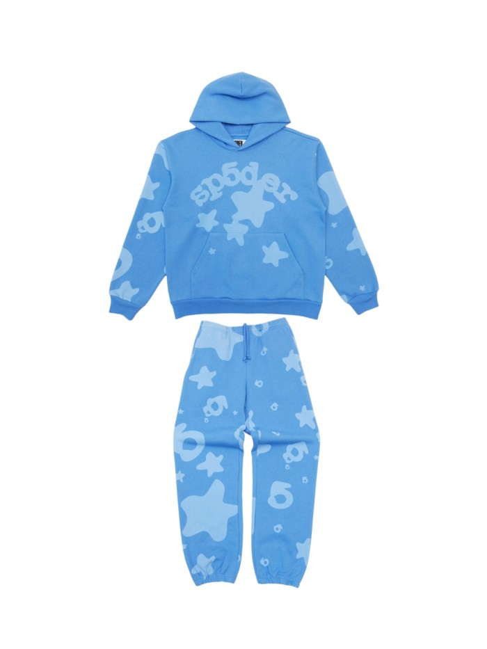 [buy more save more]1:1 quality version 28030596 Big Star Taro Purple/Blue Hoodie & Pants Set 2 colors